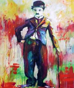 Charles Spencer Chaplin Pop Art Paint By Numbers