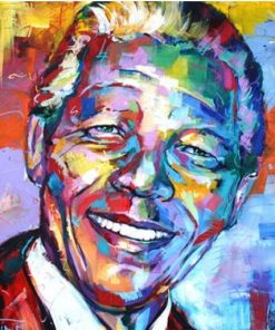 Colorful Nelson Mandela Pop Art Paint By Numbers