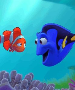 Finding Dory Clown-Fish Paint By Numbers