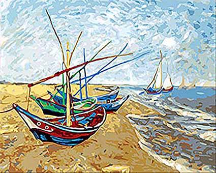 Finalizing Van Gogh Marine Boats Artwork