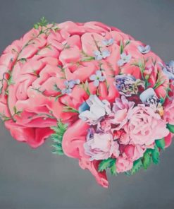 Floral Human Brain Paint By Numbers