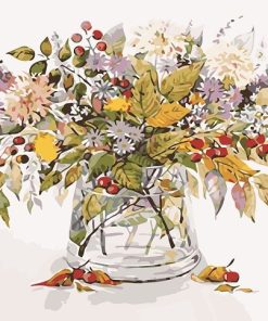 Flower Bouquet Acrylic Painting Paint By Numbers