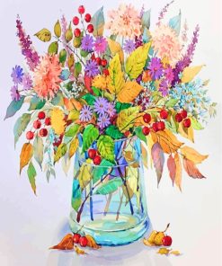Flower Vase Paint By Numbers