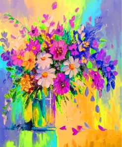 Flowers in Vase Bouquet Paint By Numbers