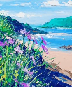 Floral Seascape Paint By Numbers