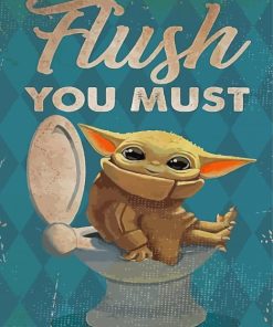 Funny Toilet Poster Paint By Numbers