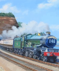 Flying Scotsman Steam Train Paint By Numbers