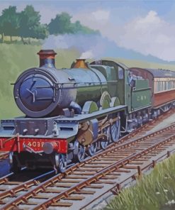Steam Train Flying Scotsman Paint By Numbers