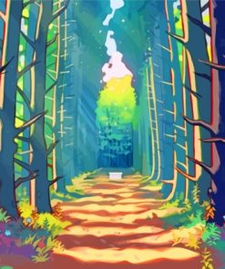 Forest Alley Artwork Paint By Numbers