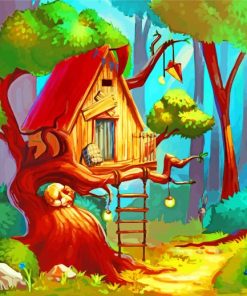 Tree House Retreat Paint By Numbers