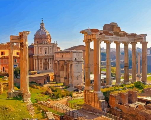 Forum-rome-italy-paint-by-numbers