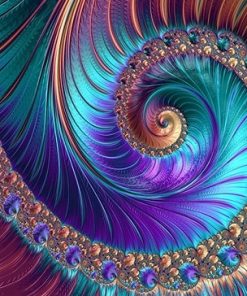 Fractal Chaos Colorful Paint By Numbers