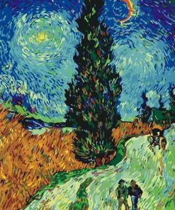 Van Gogh's Starry Landscape Paint By Numbers