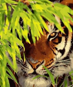 Tiger Leaves Paint By Numbers