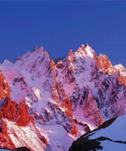 Golden Sunset French Alps Paint By Numbers