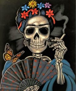 Frida Kahlo Inspired Skeleton Paint By Numbers