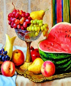Fresh Fruit Still Life Paint By Numbers
