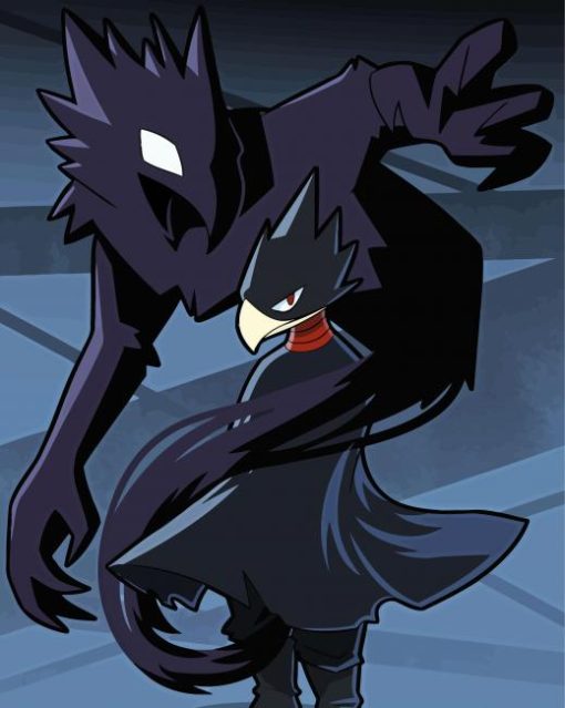 Fumikage-Tokoyami-anime-paint-by-numbers