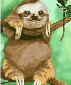 Sloth Fun Paint By Numbers