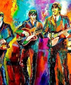 Colorful Beatles Splatter Paint By Numbers