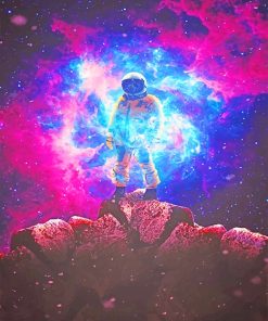 Colorful Galaxy Space Man Paint By Numbers