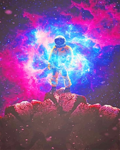 Galaxy-space-man-adult-paint-by-numbers