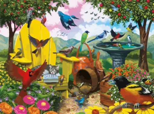 Garden-Birds-paint-by-numbers