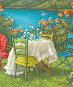 Lakefront Garden Retreat Paint By Numbers