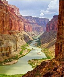 Mountain River Nature Scene Paint By Numbers