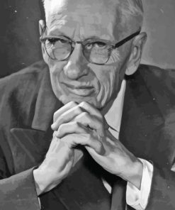 George Pepperdine Entrepreneur Black and White Paint By Numbers