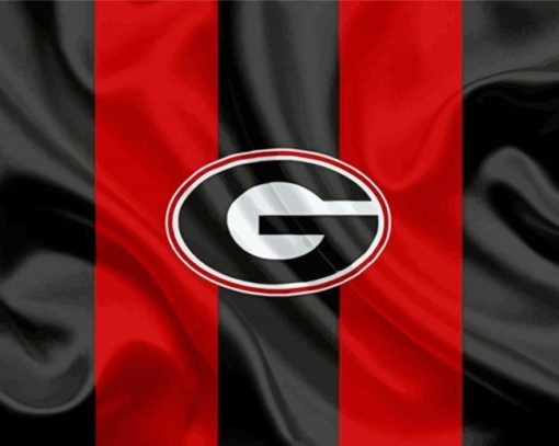 Georgia-Bulldogs-football-Logo-Flag-paint-by-numbers