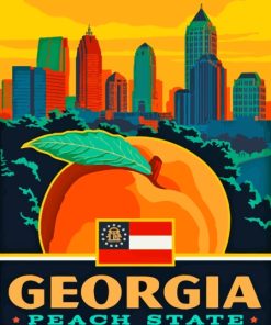 Explore Georgia's Beauty Paint By Numbers