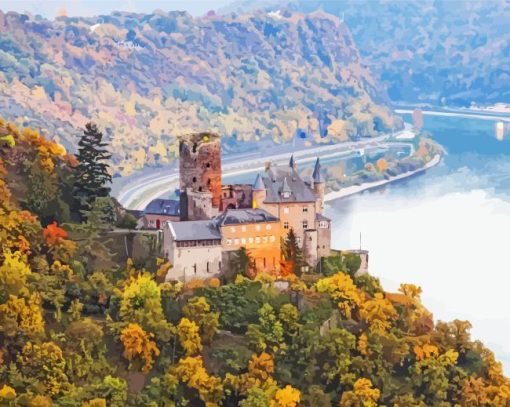Germany-rhine-valley-paint-by-numbers