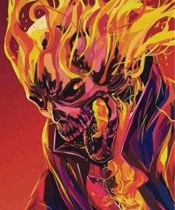 Ghost Rider Fantasy Paint By Numbers