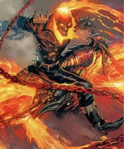 Ghost Rider Fantasy Paint By Numbers