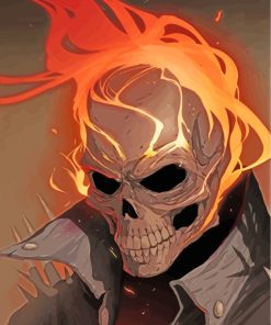 Ghost Rider Movie Magic Paint By Numbers