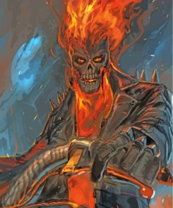 Ghost Rider Fantasy Paint By Numbers
