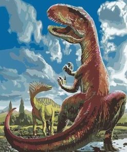 Giganotosaurus Dinosaur Fun Paint By Numbers