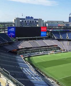 Gillette Stadium Massachusetts Paint By Numbers