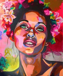 Girl With Flowers Paint By Numbers