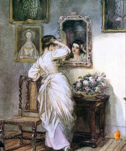 Vintage Woman Reflection Paint By Numbers