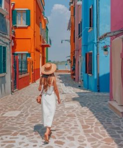 Colorful Italian Scene Paint By Numbers