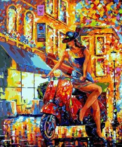 Colorful Women Roadster Paint By Numbers