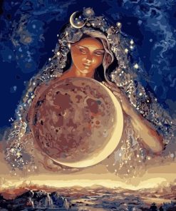 Moonlit Sky Woman Paint By Numbers