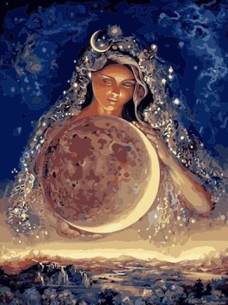 Moonlit Sky Woman Paint By Numbers