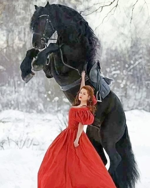 Girl-with-Black-Horse