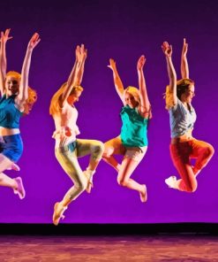 Girls Lyrical Dance Paint By Numbers