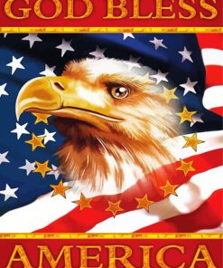 American Flag Tribute Paint By Numbers