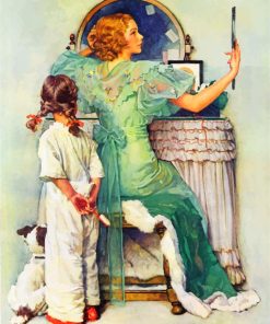Norman Rockwell Female Figures Paint By Numbers