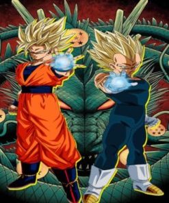 Gohan and Vegeta Dragon Ball Z Paint By Numbers